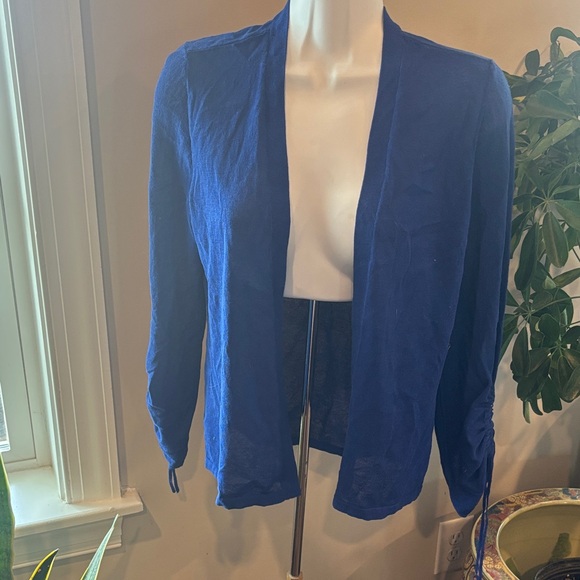 Chico's Sweaters - NWT. Chico's Open-Front Royal Blue Lightweight Cardigan